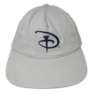 Disney Logo Slideback Hat Beige One Size Adjustable Embroidered Cobra